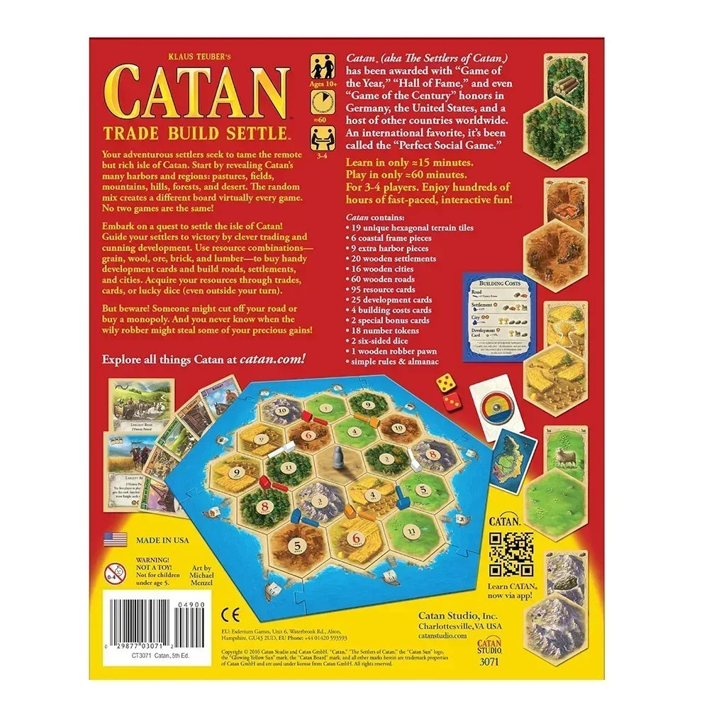 Catan Board Game Puzzle Leisur - Board Game Catan ulasan dan harga